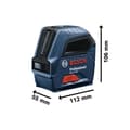 Miniatyrbild 3 av 4: Bosch Professional GLL 2-10 Linjelaser självnivellerande, inkl. väska Räckvidd (max.): 10 m