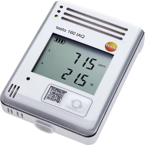 testo 0572 2014 0572 2014 Mutli-datalogger Uppmätt värde CO2, Lufttryck, Temperatur, Fuktighet 0 till +50 °C 0 till 100