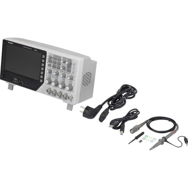 VOLTCRAFT DSO-1104E Digitalt oscilloskop 100 MHz 4 kanaler 1 GSa/s 64 kpts 8 Bit Digital lagring (DSO) 1 st