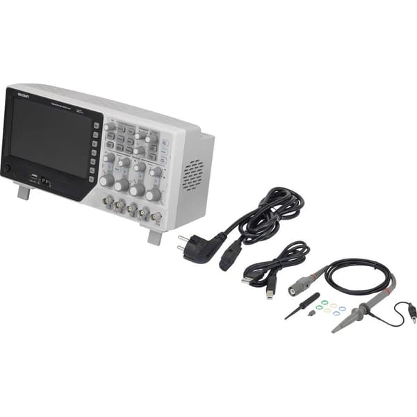 VOLTCRAFT DSO-1204E Digitalt oscilloskop 200 MHz 4 kanaler 1 GSa/s 64 kpts 8 Bit Digital lagring (DSO) 1 st