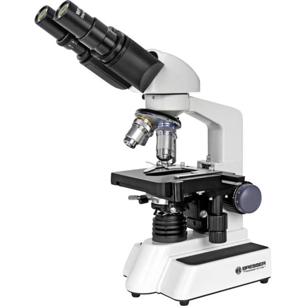 Bresser Optik 5722100 Genomsiktsmikroskop Binokulär 1000 x transmitterat ljus Svart, Vit