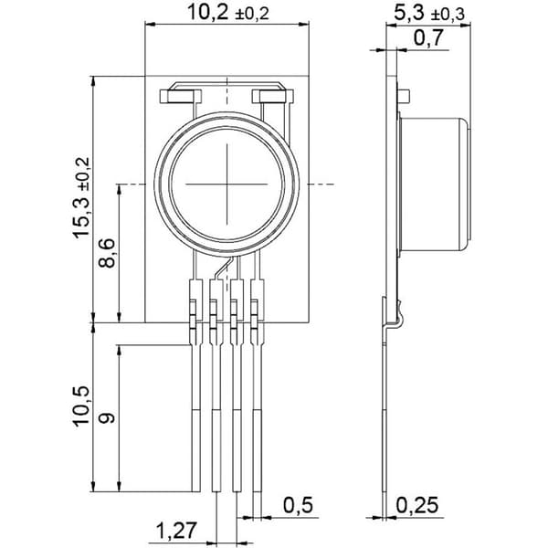 IST Sensor Fukt- och temperatursensor 1 st HYT 221 Mätområde: 0 - 100 % rF (L x B x H) 15.3 x 10.2 x 5.3 mm