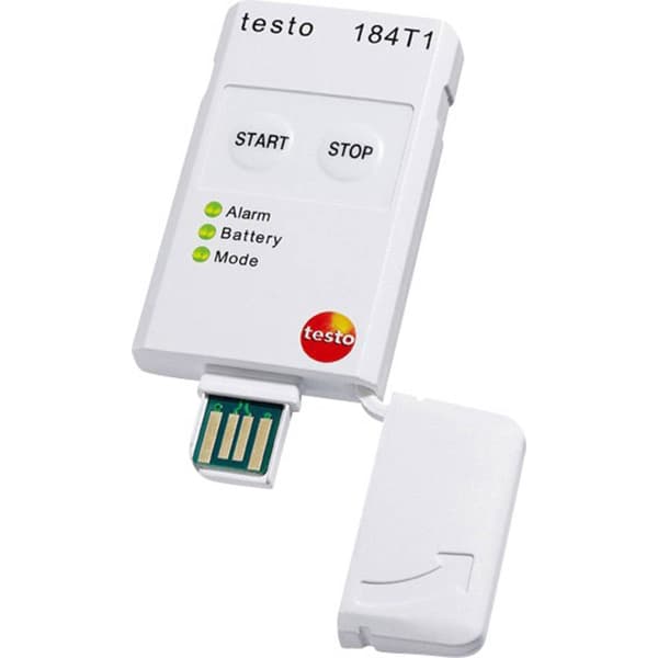 testo 0572 1841 184 T1 Temperatur-datalogger Uppmätt värde Temperatur -35 till +70 °C