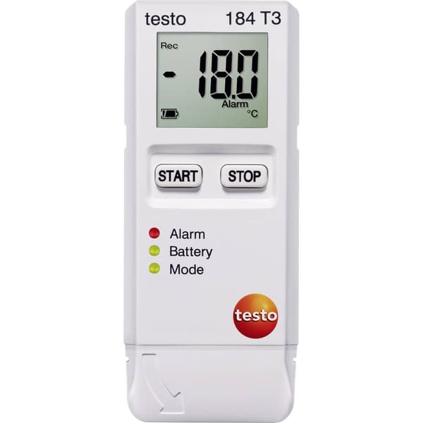 testo 0572 1843 184 T3 Temperatur-datalogger Uppmätt värde Temperatur -35 till +70 °C