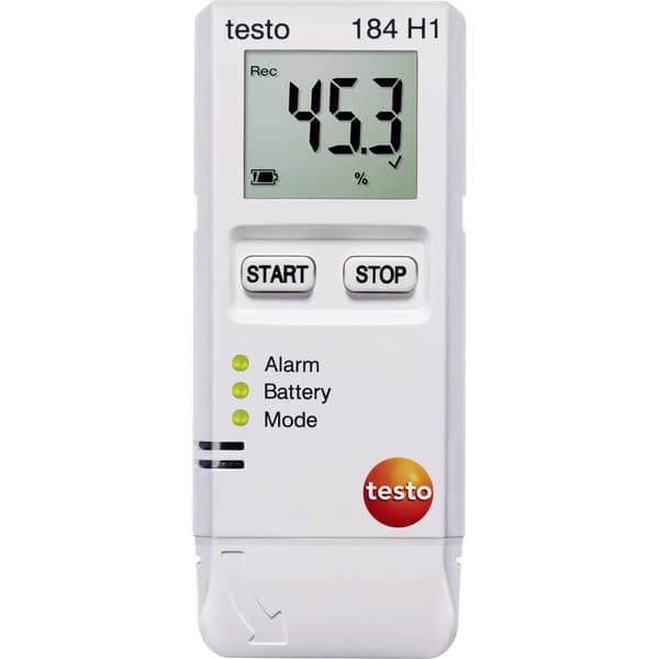 testo 0572 1845 184 H1 Mutli-datalogger Uppmätt värde Temperatur, Fuktighet -20 till +70 °C 0 till 100 % rF