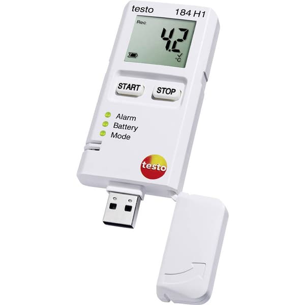 testo 0572 1845 184 H1 Mutli-datalogger Uppmätt värde Temperatur, Fuktighet -20 till +70 °C 0 till 100 % rF