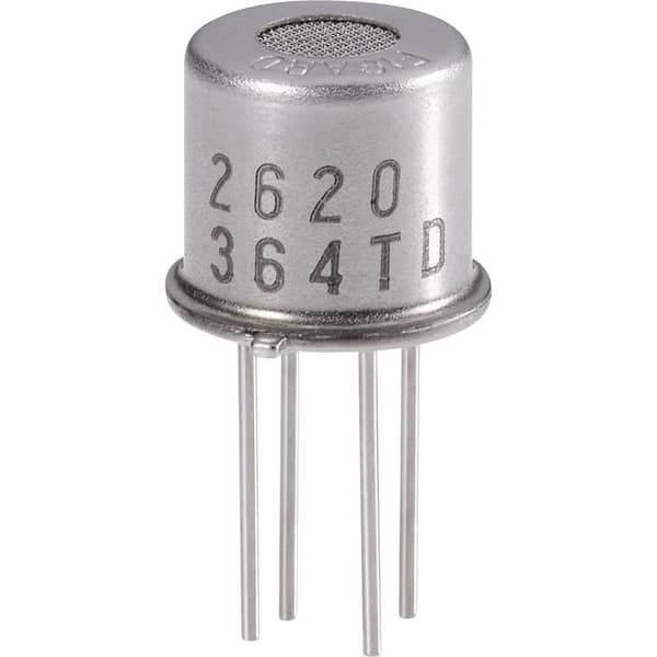 Figaro Gassensor TGS-2620 Passar till gas: Isobutan, Metangas, Väte, Kolmonoxid, Metylmerkaptan, Hydrosulfid, Trimetyla