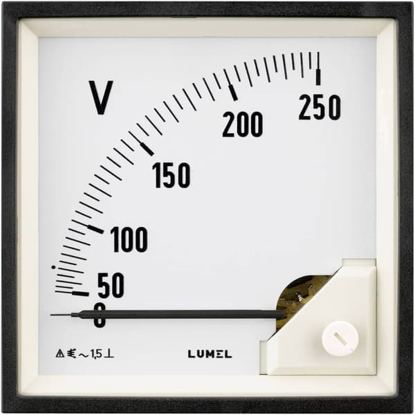 Lumel EA19 500V EA19 500V Inbyggnadsmätare 96 x 96 mm 500 V/AC Vridjärn