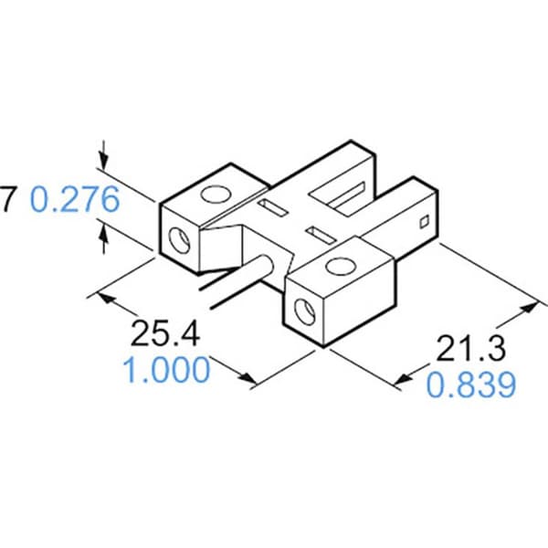 Panasonic Gaffel-fotodetektor PM-K45-P-C3 PM-K45-P-C3 K-typ ljusomkoppling, mörkomkoppling 5 - 24 V/DC 1 st