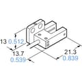 Miniatyrbild 3 av 3: Panasonic Gaffel-fotodetektor PM-F45 PM-F45 F-typ ljusomkoppling, mörkomkoppling 5 - 24 V/DC 1 st