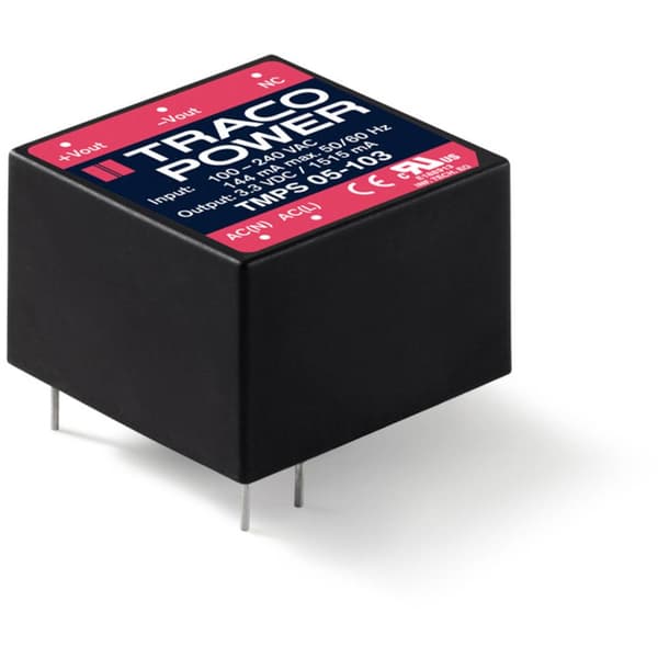TracoPower TMPS 05-105 AC/DV-nätdel för kretskort 5 V/DC 1 A 5 W