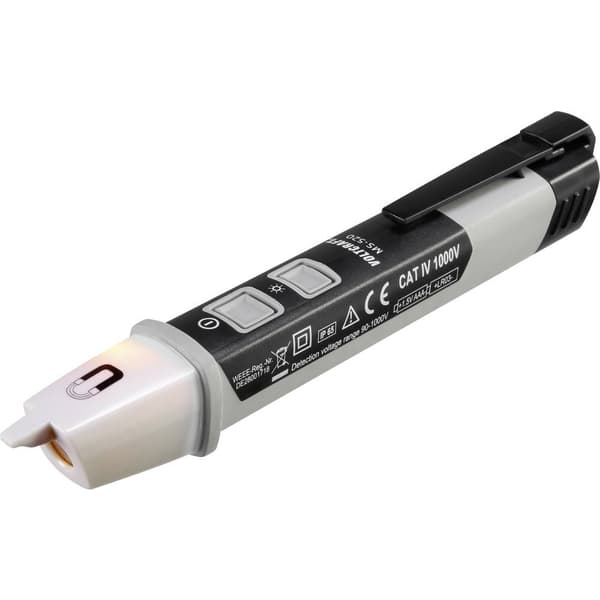 VOLTCRAFT MS-520 Beröringsfri spänningsprovare CAT IV 1000 V LED, Akustik