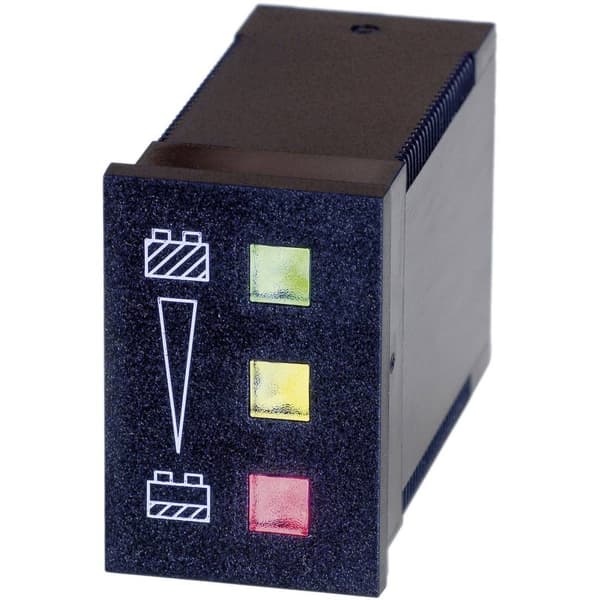 Bauser 3800/008.3.1.0.1.2-003 Grön: ≥ 24 V, gul: 24 V ≥ 22 V, röd: 22 V