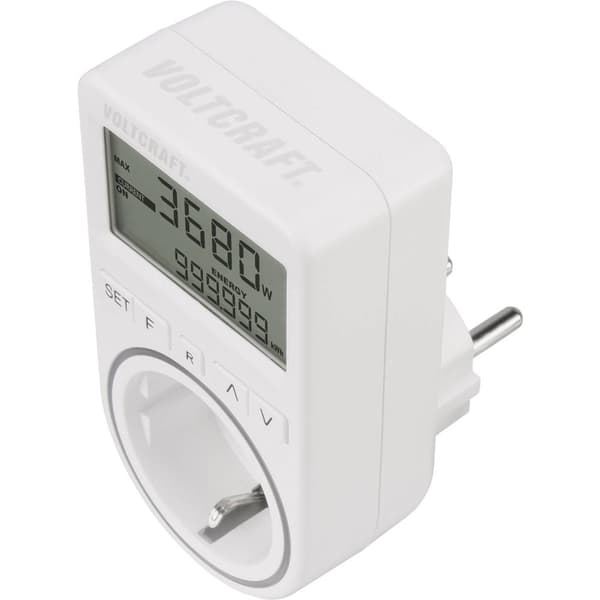 VOLTCRAFT SEM4500 Energimätare Kostnadsprognos, Alarmfunktion, Eltariff inställbar