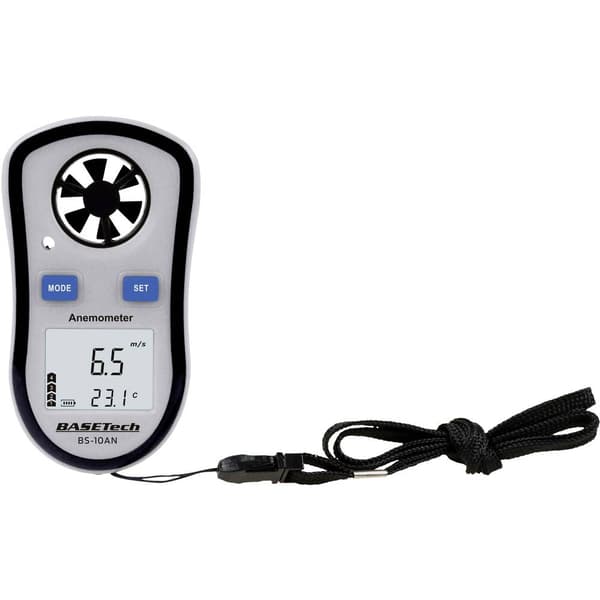 Basetech BS-10AN Anemometer 0.1 till 30 m/s med temperaturmätning