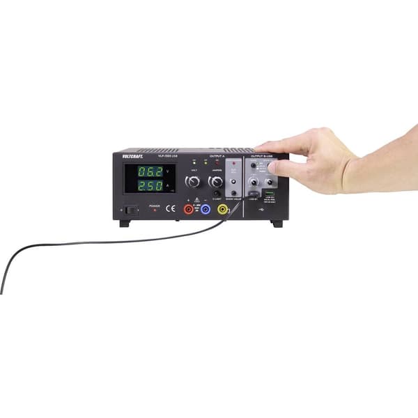 VOLTCRAFT VLP-1303 USB Laboratorieaggregat, justerbar 0 - 30 V 0.01 - 3 A 123 W OVP Antal utgångar 3 x