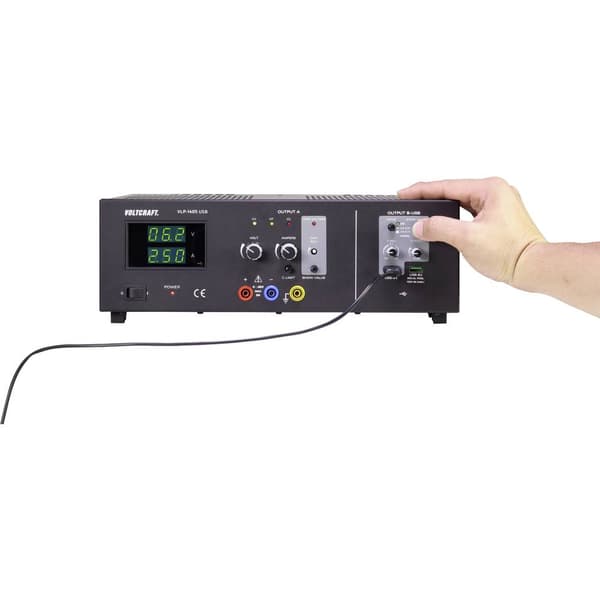 VOLTCRAFT VLP-1405 USB Laboratorieaggregat, justerbar 0 - 40 V 0.01 - 5 A 233 W OVP Antal utgångar 3 x