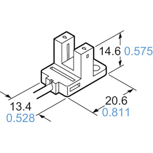 Panasonic Gaffel-fotodetektor PM-Y45-P PM-Y45-P Y-typ ljusomkoppling, mörkomkoppling 5 - 24 V/DC 1 st
