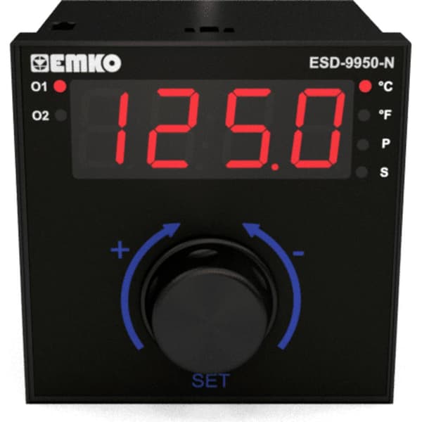 Emko ESD-9950-N 2-punkts, P, PI, PD, PID Termostat -200 till 1700 °C (L x B x H) 110 x 96 x 96 mm