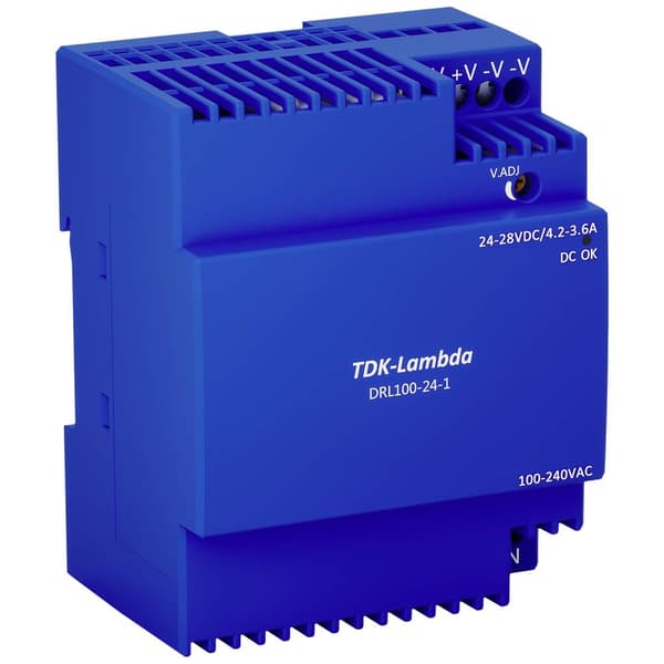 TDK-Lambda DRL100-24-1 DIN-skena nätaggregat 24 V 3.67 A 100.8 W Innehåll 1 st