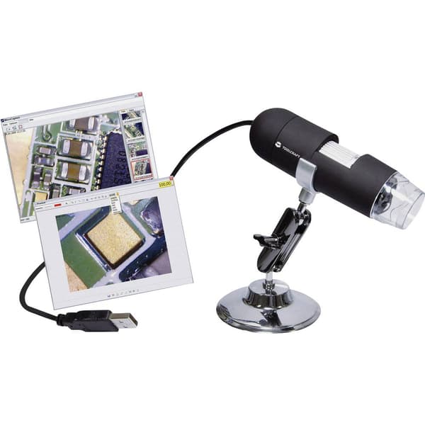 TOOLCRAFT USB-mikroskop 2 Megapixel Digital förstoring (max.): 200 x
