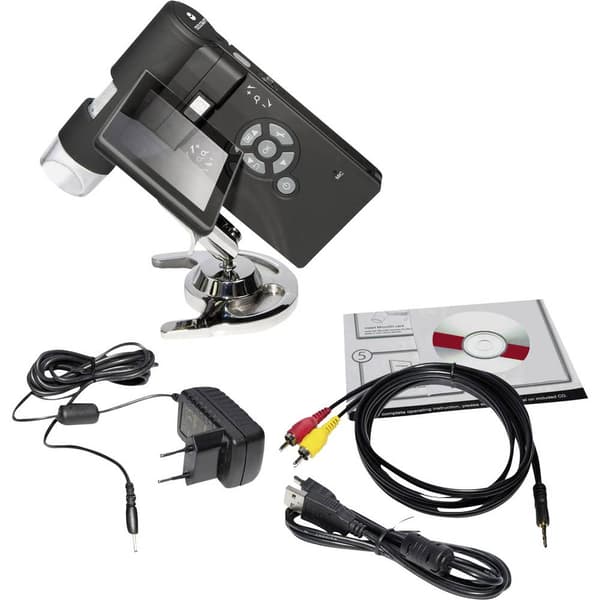 TOOLCRAFT USB-mikroskop med monitor 5 Megapixel Digital förstoring (max.): 500 x