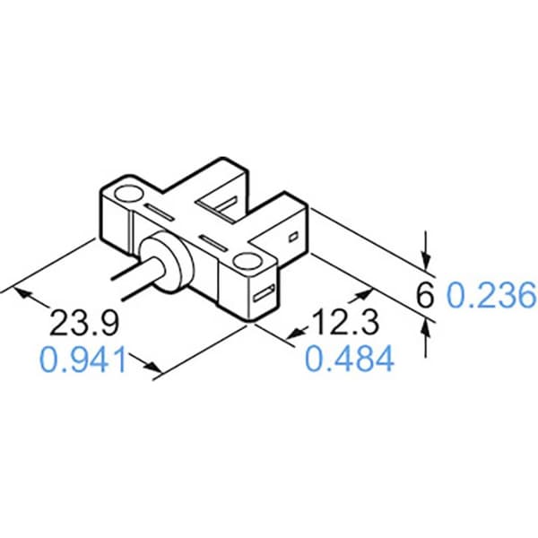 Panasonic Gaffel-fotodetektor PM-K25 PM-K25 K-typ ljusomkoppling, mörkomkoppling 5 - 24 V/DC 1 st
