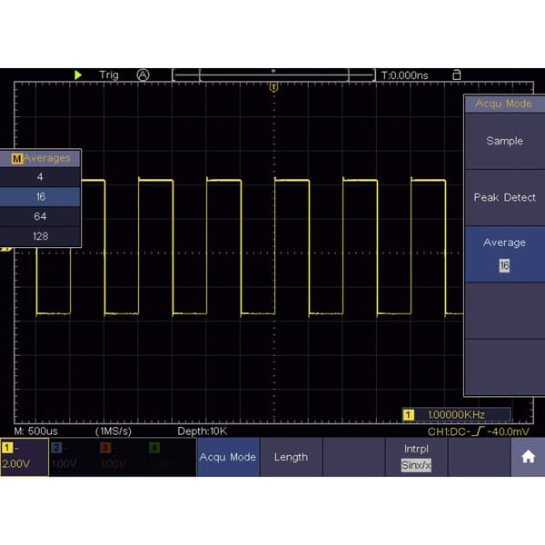 VOLTCRAFT DSO-6204F Digitalt oscilloskop 200 MHz 4 kanaler 1 GSa/s 10000 kpts 8 Bit Digital lagring (DSO), Funktionsgen