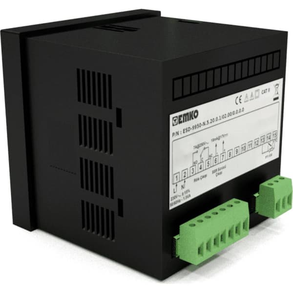 Emko ESD-9950-N.2.20.0.1/02.00/0.0.0.0 Termostat Pt100, S, R, K, J (L x B x H) 110 x 96 x 96 mm