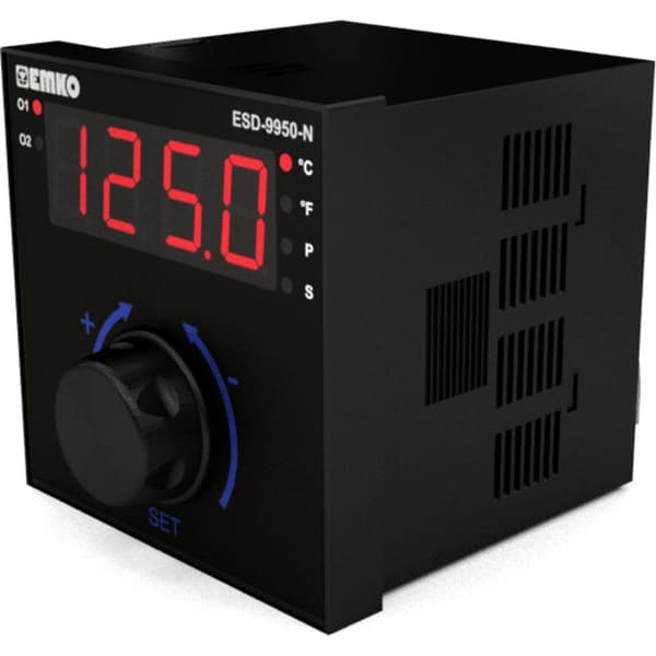 Emko ESD-9950-N.2.20.0.1/02.00/0.0.0.0 Termostat Pt100, S, R, K, J (L x B x H) 110 x 96 x 96 mm