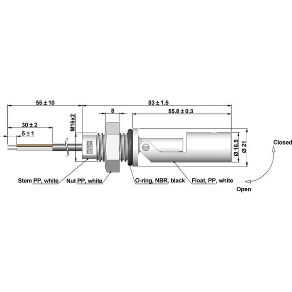 StandexMeder Electronics Nivåsensor 9532711054 1 st