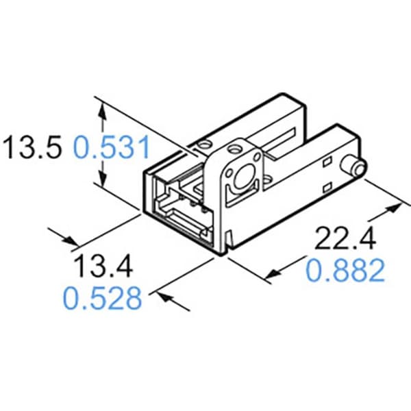 Panasonic Gaffel-fotodetektor PM-R65-P PM-R65-P R-typ ljusomkoppling, mörkomkoppling 5 - 24 V/DC 1 st