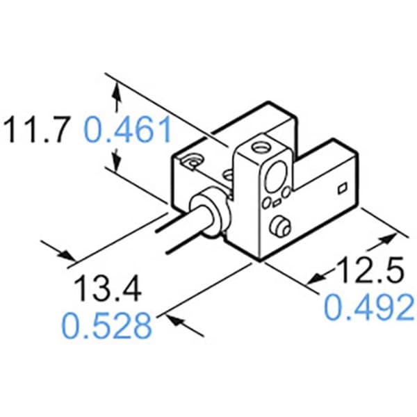 Panasonic Gaffel-fotodetektor PM-R25 PM-R25 R-typ ljusomkoppling, mörkomkoppling 5 - 24 V/DC 1 st