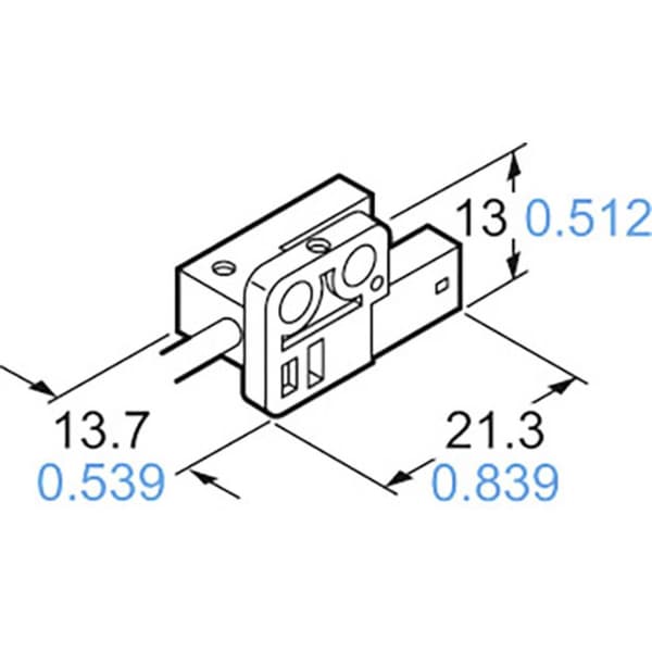 Panasonic Gaffel-fotodetektor PM-R45 PM-R45 R-typ ljusomkoppling, mörkomkoppling 5 - 24 V/DC 1 st