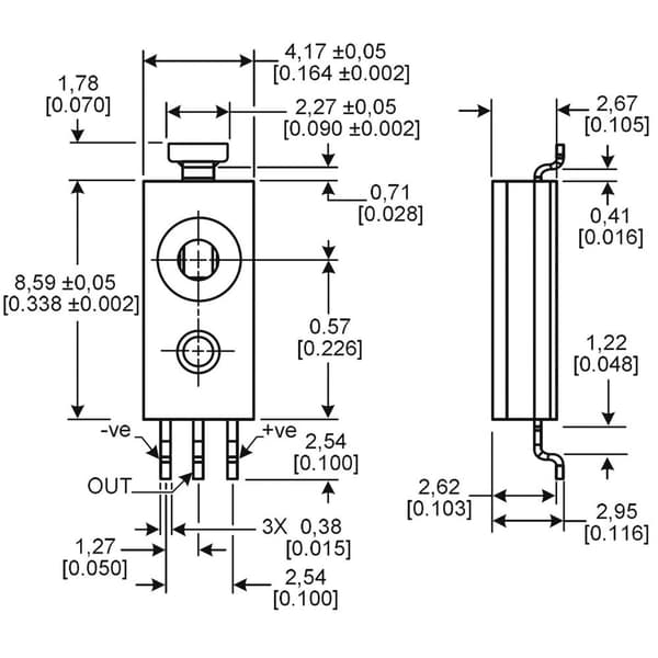 Honeywell Fuktsensor 1 st HIH-5030-001 Mätområde: 0 - 100 % rF