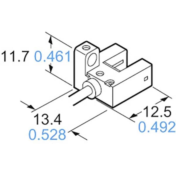 Panasonic Gaffel-fotodetektor PM-F25-P PM-F25-P F-typ ljusomkoppling, mörkomkoppling 5 - 24 V/DC 1 st