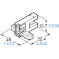 Miniatyrbild 3 av 3: Panasonic Gaffel-fotodetektor PM-T65-P PM-T65-P T-typ ljusomkoppling, mörkomkoppling 5 - 24 V/DC 1 st