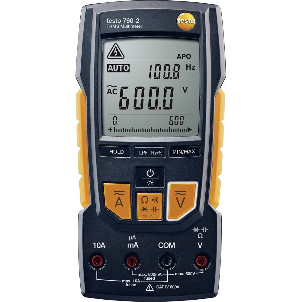 testo 760-2 Hånd-multimeter digital CAT III 1000 V, CAT IV 600 V Visning (counts): 6000