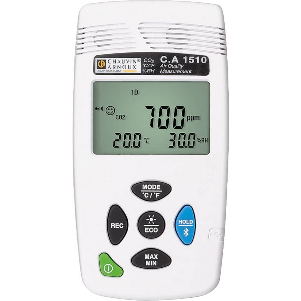 Chauvin Arnoux C.A 1510 white Kuldioxid-måleapparat 0 - 5000 ppm med dataloggerfunktion
