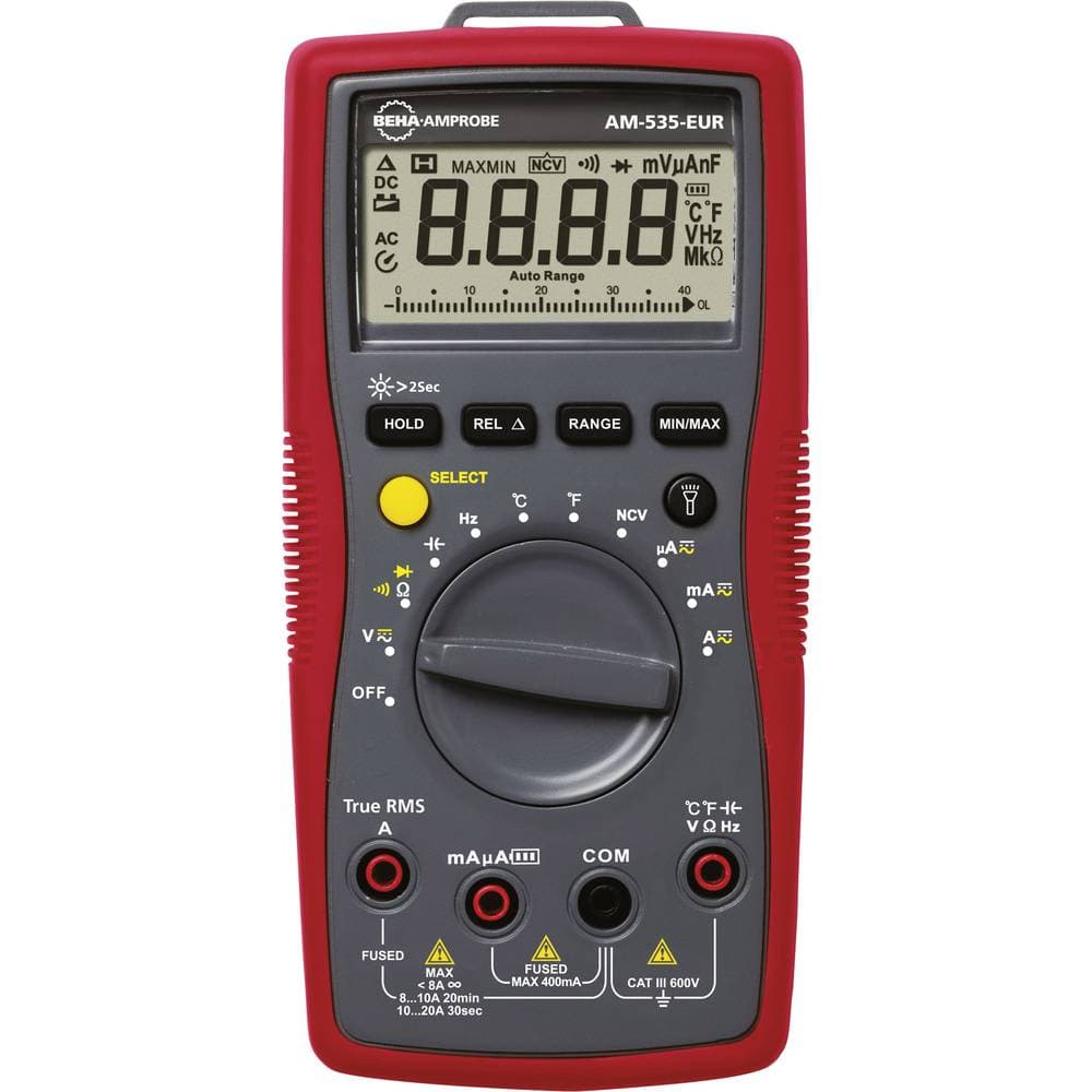 Hånd-multimeter Beha Amprobe AM-535-EUR CAT III 600 V digital Visning (counts): 4000