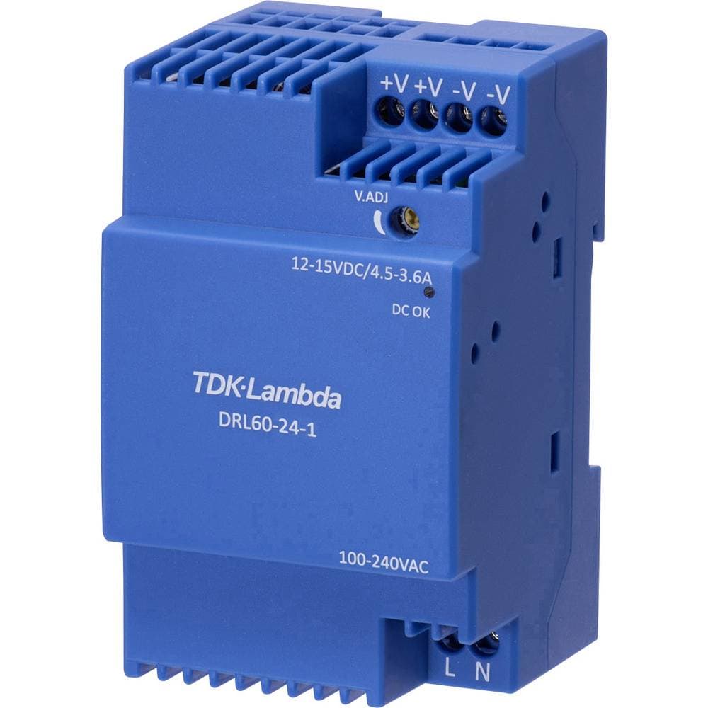 TDK-Lambda DRL-60-24-1 Strømforsyning til DIN-skinne (DIN-rail) 24 V 2.5 A 60 W
