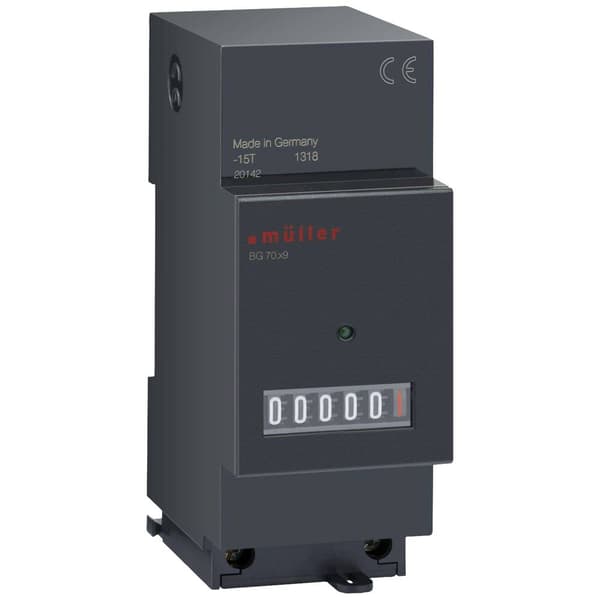 Müller BG 70.29 12-48V DC Drifttidsmätare Rullräkneverk