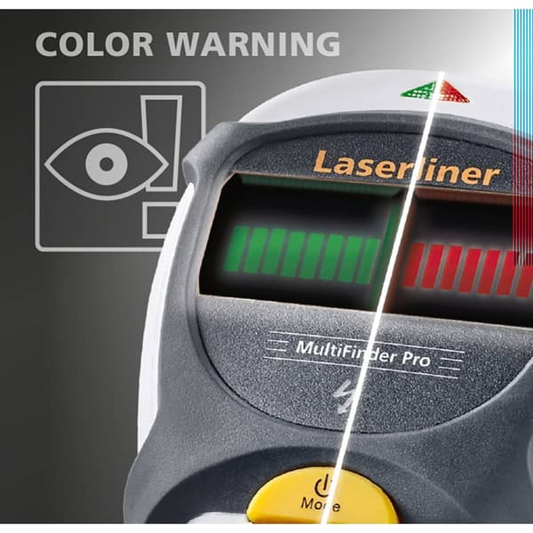 Laserliner Sökapparat 080.966A Lastdjup (max.) 100 mm Lämplig för Trä, strömförande ledningar, Järnmetall, Icke-järnmet