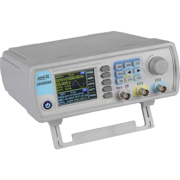 Joy-it JT-JDS6600 Funktionsgenerator nätdriven 15 MHz - 0.01 µHz 2 kanaler Triangel (value.1376409), Fyrkant (value.137