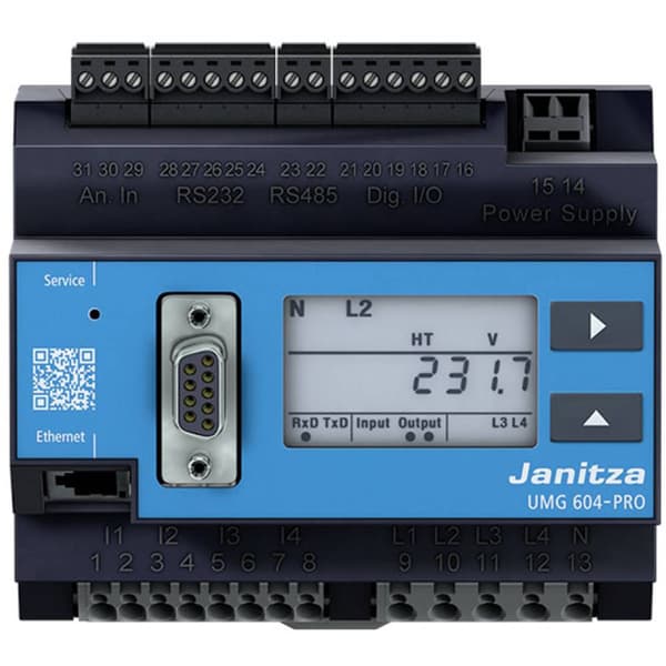 Janitza UMG 604-PRO 230V Spänningskvalitetsanalysator