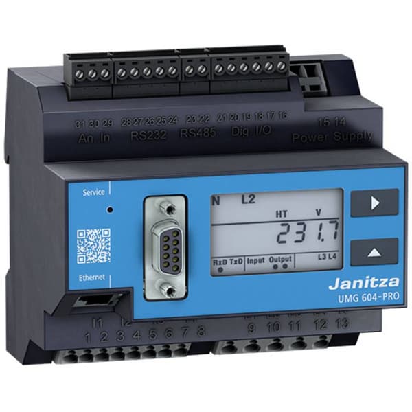 Janitza UMG 604-PRO 230V Spänningskvalitetsanalysator