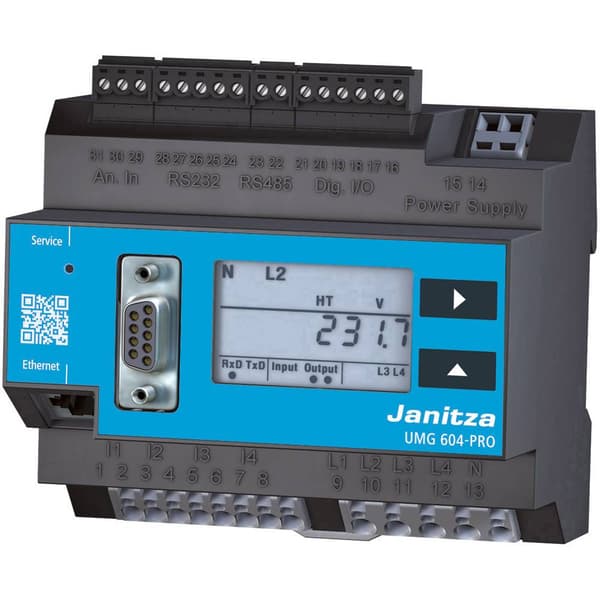 Janitza UMG 604-PRO 230V Spänningskvalitetsanalysator
