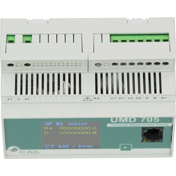 PQ Plus UMD 705E Digital elmätare för DIN-skena