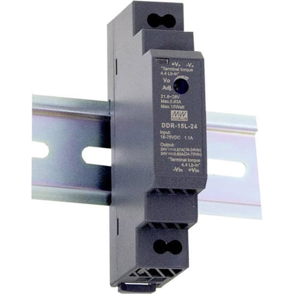 MW Mean Well DDR-15G-3.3 DIN-skena DC/DC-omvandlare 3.3 V/DC 3.5 A 11.6 W Antal utgångar:1 x Innehåll 1 st