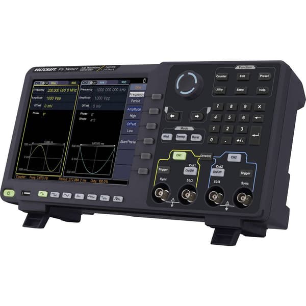 VOLTCRAFT FG-31602T Funktionsgenerator nätdriven 1 µHz - 160 MHz 2 kanaler Arbiträr, Brus (value.1376413), Puls, Fyrkan